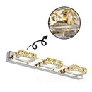 DecorBites™ LED Mirror Light: Crystal Round Wall Lamps for Bathroom and Vanity