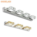 DecorBites™ LED Mirror Light: Crystal Round Wall Lamps for Bathroom and Vanity