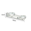 DecorBites™ LED Mirror Light: Crystal Round Wall Lamps for Bathroom and Vanity