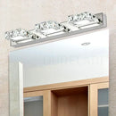 DecorBites™ LED Mirror Light: Crystal Round Wall Lamps for Bathroom and Vanity
