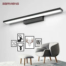 Modern black rectangular led mirror light wall lamp bathroom fixture