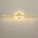 Modern gold & black led mirror light wall lamp bathroom sconce
