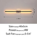 Modern gold geometric led mirror wall lamp for bedroom