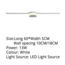 DecorBites™ LED Mirror Wall Sconces for Bathroom Dressing Table, Kitchen - 80cm, 60cm, 40cm
