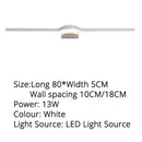 DecorBites™ LED Mirror Wall Sconces for Bathroom Dressing Table, Kitchen - 80cm, 60cm, 40cm