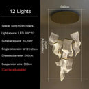 DecorBites™ LED Modern Ceiling Chandelier for Living Room Staircase Restaurant Attic Home