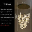 DecorBites™ LED Modern Ceiling Chandelier for Living Room Staircase Restaurant Attic Home