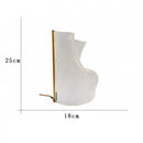 Modern gold floor lamp with white fabric diffuser living room light