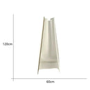 Modern gold floor lamp with white fabric diffuser living room light