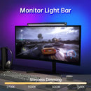 Sleek black rgb led monitor bar desk lamp for office gaming setup
