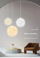 Modern led moon planet ceiling chandelier for bedroom lighting