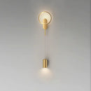 Modern gold led moon wall lamp bedroom ambient sconce