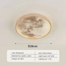 Decorbites led moon wood ceiling light and clock bedroom set