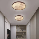 Decorbites led moon wood ceiling light and clock bedroom set