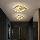 Modern black circular led motion sensor ceiling light for bedroom