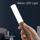Wooden led motion sensor night light for bedroom wall sconce