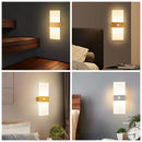 Modern gold led motion sensor wall light for hallway stairway bedroom