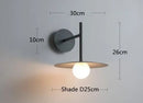 Minimalist black led movable arm wall lamp bedroom sconce