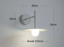 Minimalist black led movable arm wall lamp bedroom sconce