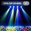 DecorBites™ LED Moving Head Light with 10 Gobos & Remote Control for Events