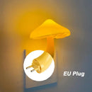 Yellow mushroom night light – bedroom sensor wall lamp