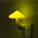 Yellow mushroom night light – bedroom sensor wall lamp