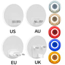 Modern orange circular led night light for bedroom smart sensor