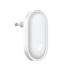 Smart white oval led night light with 360 ring lamp for bedroom