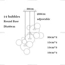 DecorBites™ LED Nordic Bubble Chandelier for Home Lighting