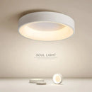 Modern white frosted glass led nordic ceiling light bedroom
