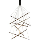Modern geometric metallic led nordic chandelier dining room light