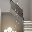 DecorBites™ LED Nordic Staircase Chandelier Golden Black Indoor Lighting