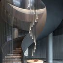 DecorBites™ LED Nordic Staircase Chandelier Golden Black Indoor Lighting