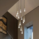 DecorBites™ LED Nordic Staircase Chandelier Golden Black Indoor Lighting