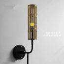 Modern gold and black led nordic wall sconce living room light
