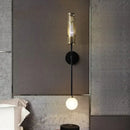 Modern gold and black led nordic wall sconce living room light