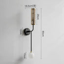 Modern gold and black led nordic wall sconce living room light