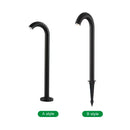 Modern black cane led bollard light garden outdoor aluminum lamp