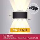 Modern black led outdoor garden wall light – porch sconce