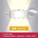 Modern black led outdoor garden wall light – porch sconce
