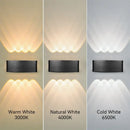 Modern black led outdoor garden wall light – porch sconce