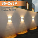 Modern black led outdoor garden wall light – porch sconce