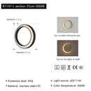 Modern minimalist led outdoor moon wall lamp courtyard sconce
