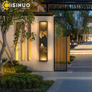 Modern black and gold mountain led outdoor wall lamp garden light