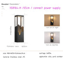 Modern black and gold mountain led outdoor wall lamp garden light