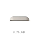 Curved white travertine led outdoor wall lamp garden sconce