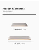 Curved white travertine led outdoor wall lamp garden sconce