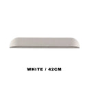 Curved white travertine led outdoor wall lamp garden sconce
