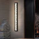 Modern black geometric outdoor wall lamp porch sconce light