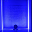 Modern blue yellow and white led outdoor wall lamp porch light